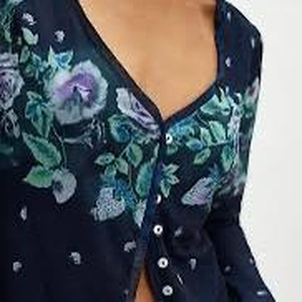 Free People Home Grown Mesh Cardi.